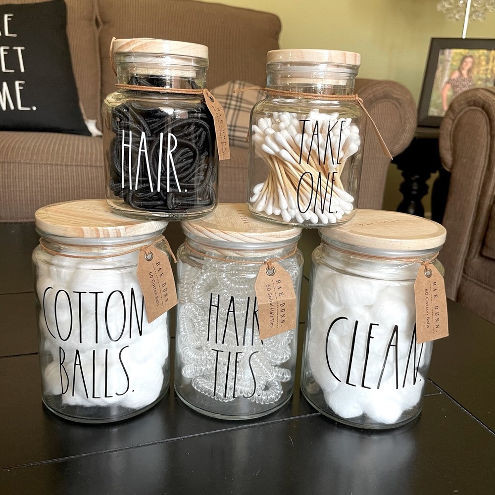 Rae Dunn Bathroom Jars